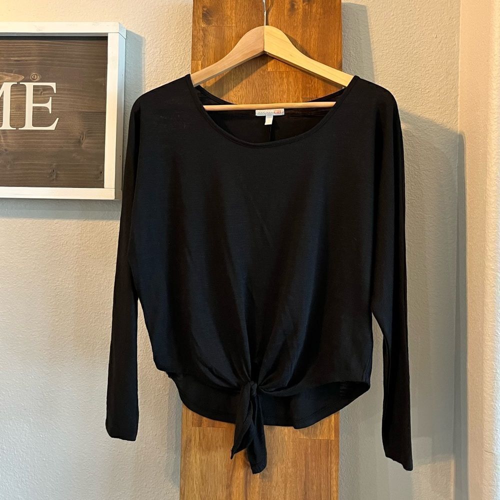 Gianni Bini Tie Front Dolman Sleeve Top Small